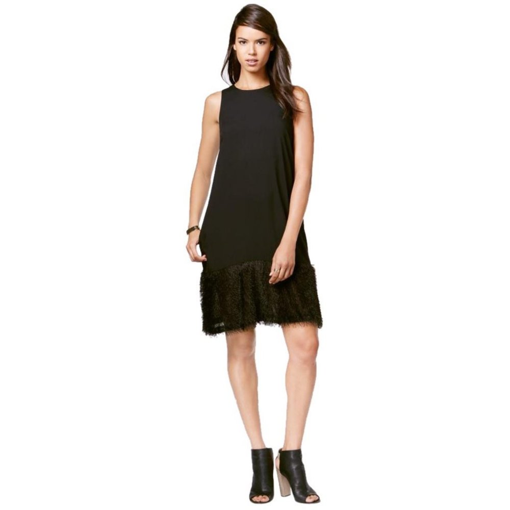 New Rachel Rachel Roy Fringed Trapeze Shift Dress